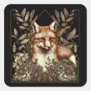 Recherche de renard vintage autocollants Forêt