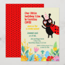 Recherche de premier de coccinelle anniversaire invitations Ladybug
