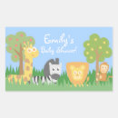 Recherche de zebre rectangles autocollants Jungle
