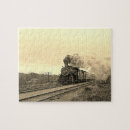 Recherche de train locomotive puzzles Vintage