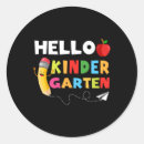 Recherche de kindergarten autocollants Bonjour
