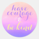 Recherche de courage ronds autocollants Pour enfants