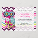 Recherche de hibou coloré invitations Pour elle