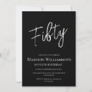 Recherche de black white invitations Cinquante