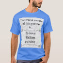 Recherche de cuisine tshirts Italien