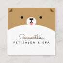 Recherche de visage de chien cartes visite Mignon