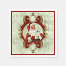 Recherche de père noël vintage serviettes Fêtes