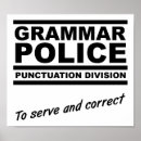 Recherche de grammar posters Police