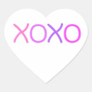 Recherche de xoxo rose autocollants Typographie