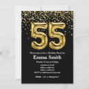 Recherche de 55 anniversaire invitations Étincelant