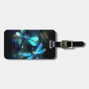 Recherche de libellules bagages étiquettes Bleu