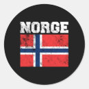 Recherche de renversé autocollants Drapeau de la norvège
