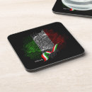 Recherche de drapeau italie dessous de verres Rouge