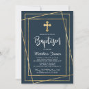 Recherche de croix moderne invitations Bleu