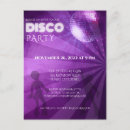 Recherche de boule disco vœux cartes Violet