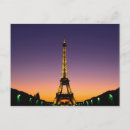 Recherche de coucher soleil paris cartes postales Tour