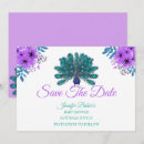 Recherche de paon bleu invitations Violet