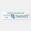 Recherche de romney voiture autocollants La politique