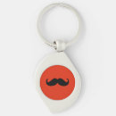 Recherche de moustache mignonne porteclés Noir