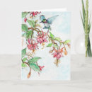 Recherche de colibri bleu vœux cartes Nature
