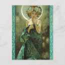 Recherche de clair de lune cartes postales Alphonse mucha