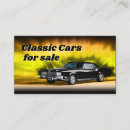 Recherche de voiture vintage cartes visite Noir