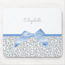 Recherche de léopard bleu tapis souris Girly