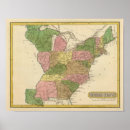 Recherche de cartes des etats unis posters Gravé