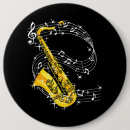Recherche de musique de jazz badges Saxophone