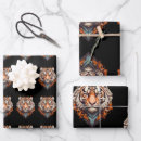 Recherche de tête de tigre papier cadeau Chat