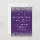 Recherche de purple silver quinceanera invitations Violet