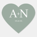 Recherche de initiale cœur autocollants Monogramme