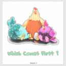 Recherche de dessin de poule autocollants Pour enfants