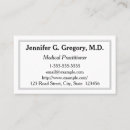 Recherche de médecin praticien cartes visite Simple