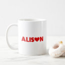 Recherche de allison tasses Nom