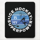 Recherche de hockey sur glace tapis souris Bleu