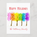 Recherche de arbre de noël abstrait cartes postales Aquarelle