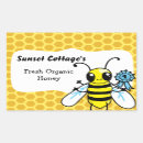 Recherche de pots rectangles autocollants Abeilles
