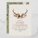 Recherche de élan vœux cartes Rustique