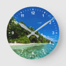 Recherche de tropicale plage horloges Bleu