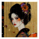 Recherche de japonais de geisha posters Élégant