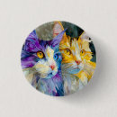 Recherche de chat jaune badges Félin