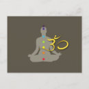 Recherche de yoga om cartes postales Symbole