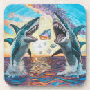 Recherche de shark dessous de verres Mer