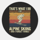 Recherche de ski de fond autocollants Rétro