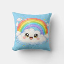 Recherche de nuage kawaii coussins Arc en ciel