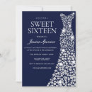 Recherche de blanc bleu marine invitations Scintille
