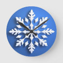 Recherche de flocons de neige horloges Hiver
