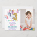 Recherche de 3ème anniversaire invitations Licorne