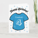 Recherche de 4ème anniversaire cartes Bleu